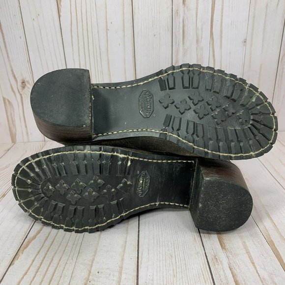 Frye Sabrina 6G Lace-up Oiled Suede Boots Womens Size 8 Lace Up Heeled Bootie - Picture 9 of 10